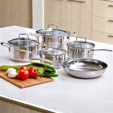 Stainless Steel Cooking Pot Set (5 pcs)